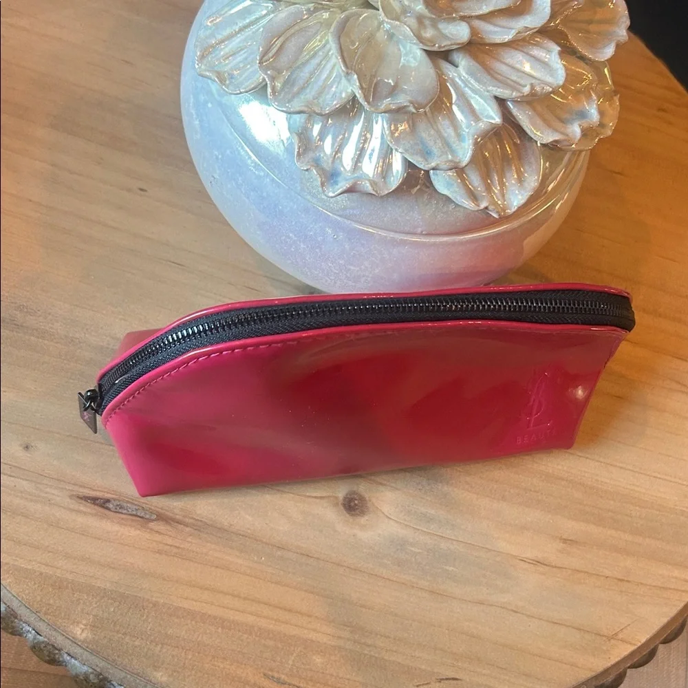 YSL‎ Yves Saint Laurent Parfums Pink Nylon Makeup Pouch